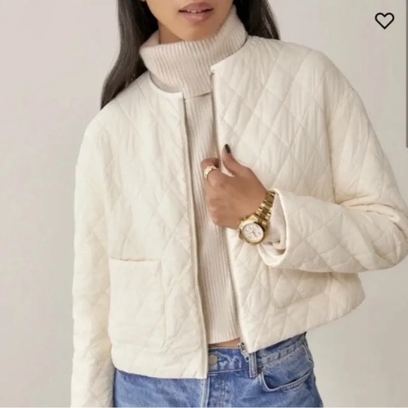 Reformation Fleet Quilted Puffer Jacket BNWT - Picture 2 of 4